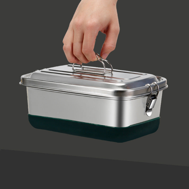 304 Stainless Steel Sealed Overflow-proof Double-layer Convenient Lunch Box