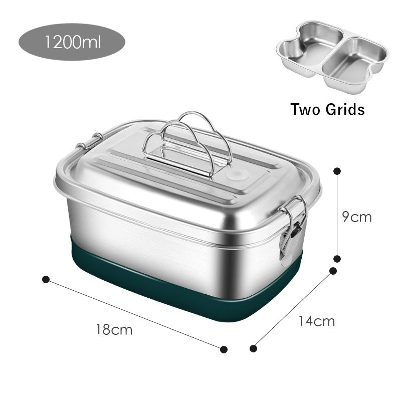 304 Stainless Steel Sealed Overflow-proof Double-layer Convenient Lunch Box