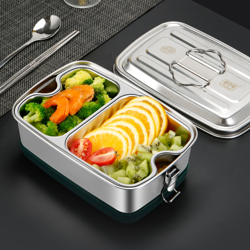 304 Stainless Steel Sealed Overflow-proof Double-layer Convenient Lunch Box