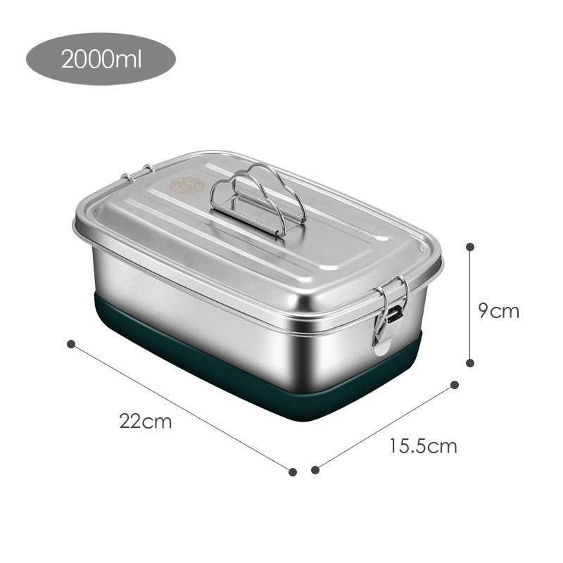 304 Stainless Steel Sealed Overflow-proof Double-layer Convenient Lunch Box