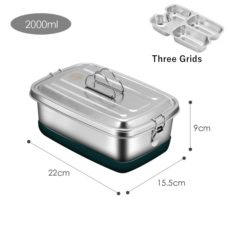 304 Stainless Steel Sealed Overflow-proof Double-layer Convenient Lunch Box