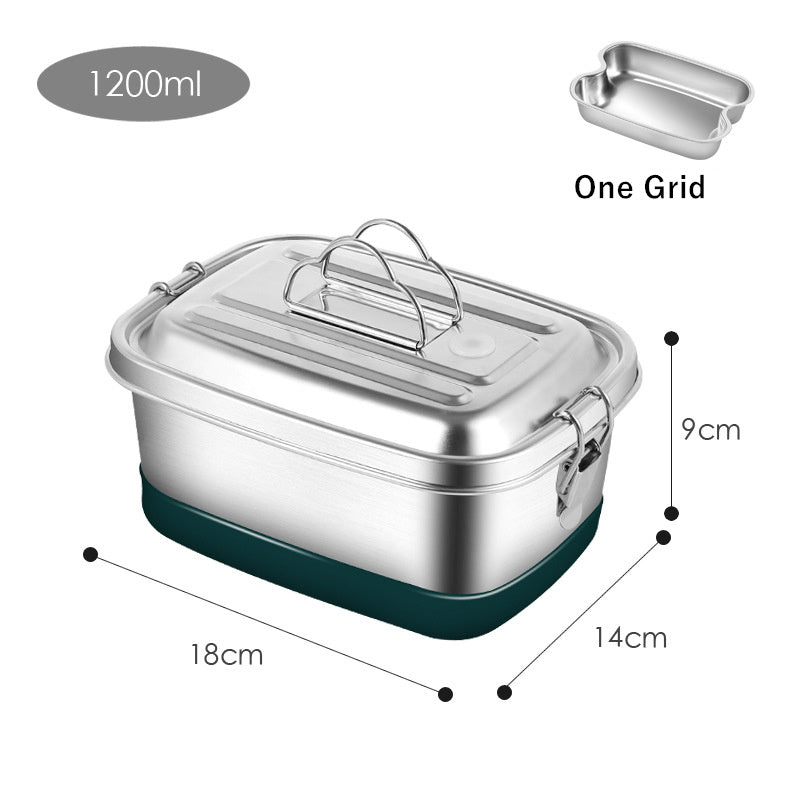 304 Stainless Steel Sealed Overflow-proof Double-layer Convenient Lunch Box